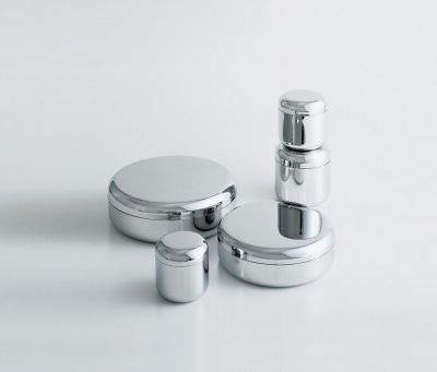 JM01 T Container 18/10 stainless steel with relief decoration Alessi SINGLE PIECE